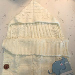 Newborn Baby Wrap Swaddle Blanket Knit Sleeping Bag. Wrap 0-6 Months